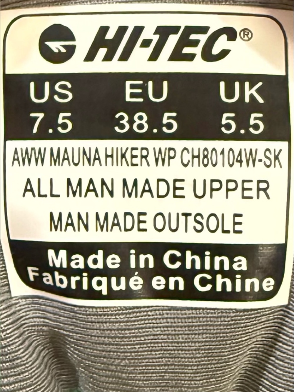Hi-Tec AWW Mauna Waterproof Hiker’s Women’s Size 7.5 - Picture 8 of 8